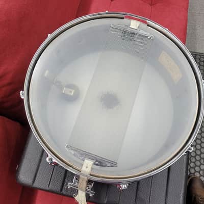 Rogers Tower 5x14" 8-Lug Wood Snare Drum with Case - Silver Sparkle Pearl image 9