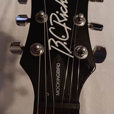 B.C. Rich Platinum Mockingbird - Trans Blue image 8