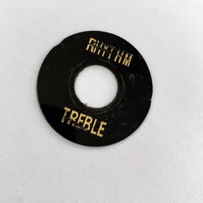Hand aged Toggle Switch Plate, BLACK, R/T plate, Gibson Les Paul Historic image 1