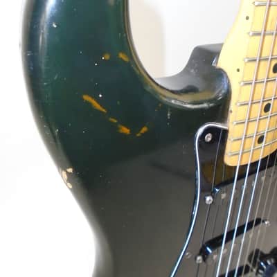 Vintage 1978 Fender Stratocaster Hardtail Electric Guitar, Maple Fingerboard, Black image 4