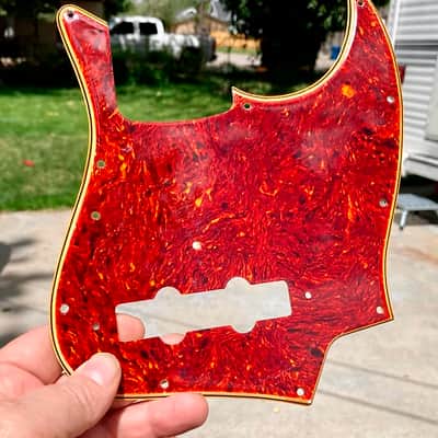 "Boots Aged" Vintage '70's Style Fender Jazz Bass Pickguard Celluloid Tortoise/White Custom Relic'd image 1