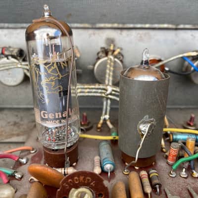 Davoli Jolly DTE 535 Petite 1965 - grey tolex - Made in Italy Tube Amp image 6