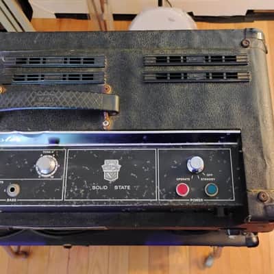 VOX - 1967 Westminster V1182 Solid State Amp Head - 1968 Royal Guardsman Model V4131 Cabinet - Rolling/Tilting Metal Stand - Black - Thomas Organ Company - California - USA - "AS-IS" image 19