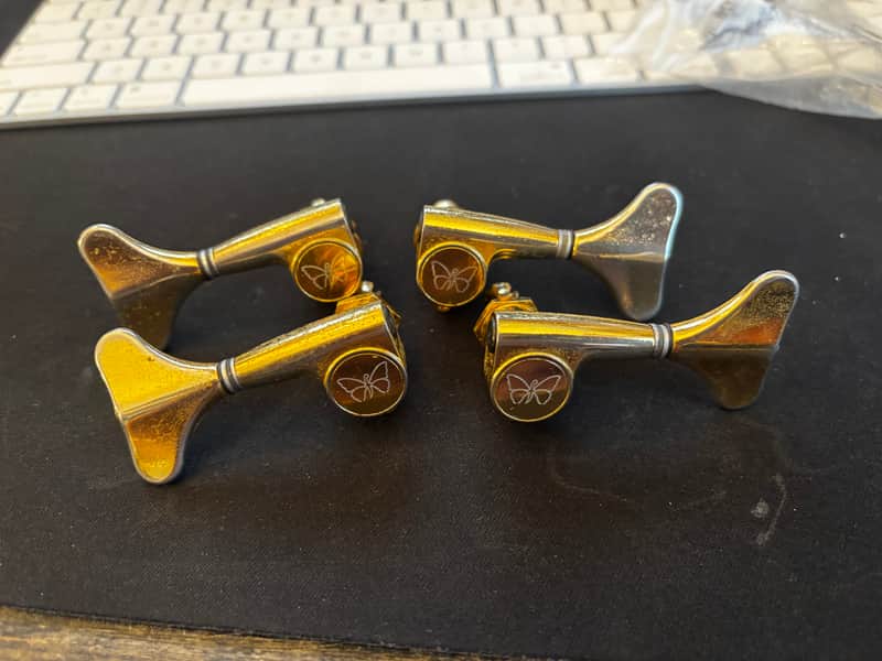 Fodera bass guitar tuners tuning machines gold 4 string 2:2 image 1