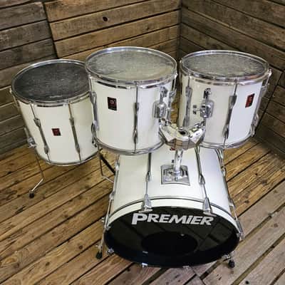 Premier APK Vintage 1990s Drum Kit, White USED! RKAP120826 image 4