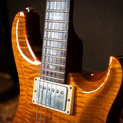 PRS McCarty 1998 – Amber – Made in USA – Excellent Condition (Kind of Mint) – Rare Wide Fat Rosewood Neck – w/ OHSC & Paperwork image 5