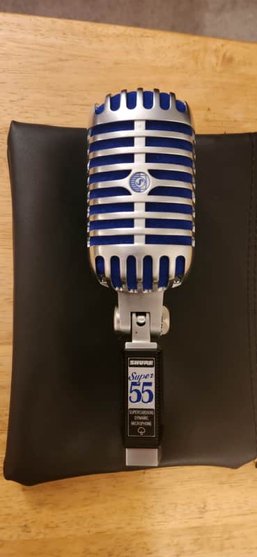 Shure Super 55 Deluxe Supercardioid Dynamic Microphone 2017 - Present - Chrome image 1