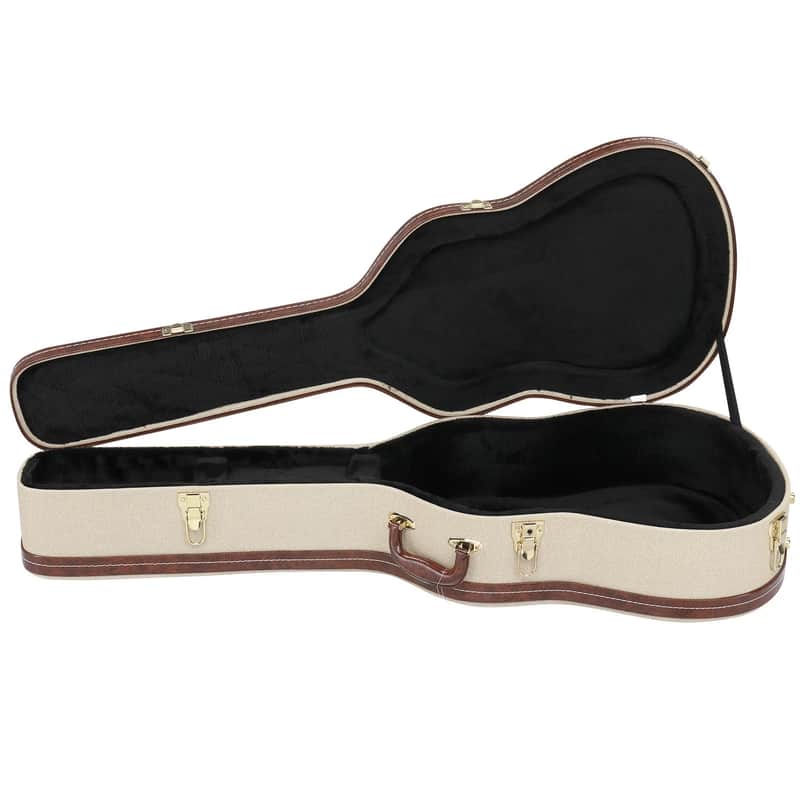 Glarry 39" Acoustic Classical Guitar Hard Case Box Microgroove Flat Grey image 1