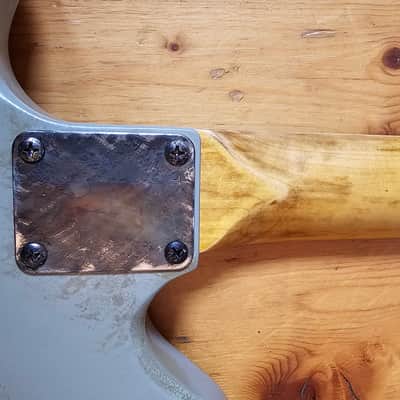 Custom Jazzmaster grey guitar relic with P90 pickups 2025 - Grey relic image 8
