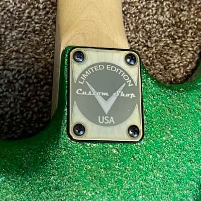 Chandler SuperStrat  80’s Candy Green Sparkle image 5