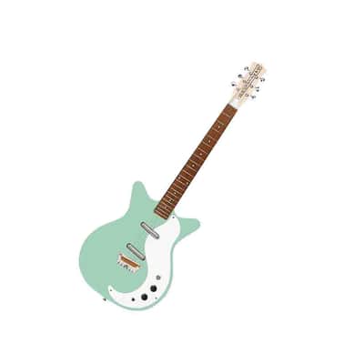 Danelectro STOCK 59-VINT AQUA Stock '59 Double Cutaway Shorthorn Shape 6-String Electric Guitar image 1