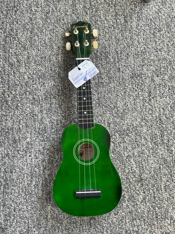 Savannah Soprano Ukulele - Green, Used. image 1
