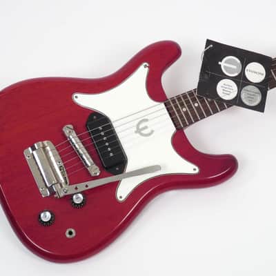 1961 Epiphone Coronet - Cherry - Original Case & Hang Tag! - P-90 Pickup image 16