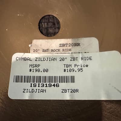 Zildjian Cymbal Safe Hard Case + Zildjian ZBT 20" Rock Ride + 10" Splash image 6