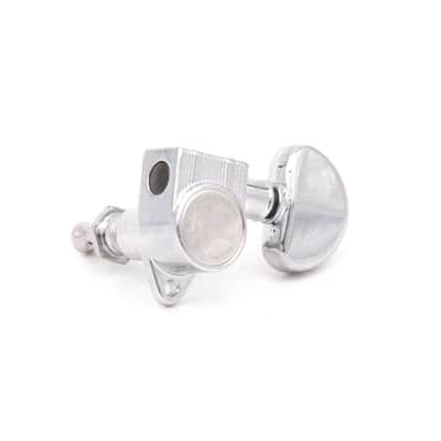 Kluson 3x3 Revolution E-Mount 90deg 20:1 ratio Tuners, Chrome image 3
