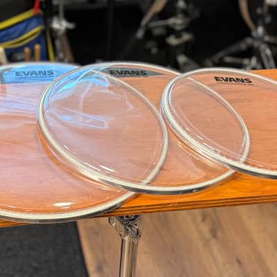Evans drum heads clear set(4 heads) 20" EMAD2 Bass & 10/12/14" G2 Fusion ETP-G2CLR-F Tom set image 8