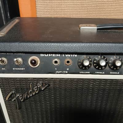 1976 Fender Super Twin 180-Watt 2x12" Guitar Combo Fully Serviced image 2