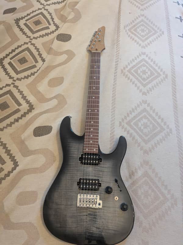 Ibanez AZ24S1F-TKS Standard 2025 - Present - Transparent Black Sunburst image 1