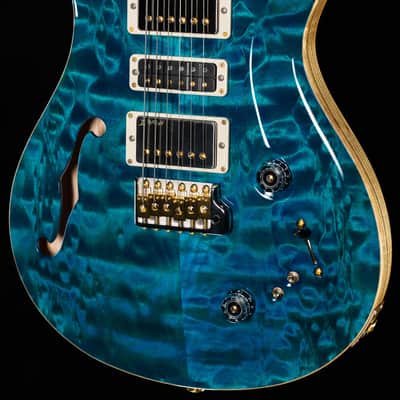 PRS Wood Library Willcutt Exclusive Special Semi-Hollow Quilt Maple Carroll Blue 10 Top (058) image 1