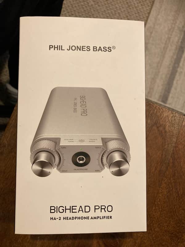 Phil Jones HA-2 Bighead Pro USB Bass Headphone Amp 2019 - Present - Silver image 1