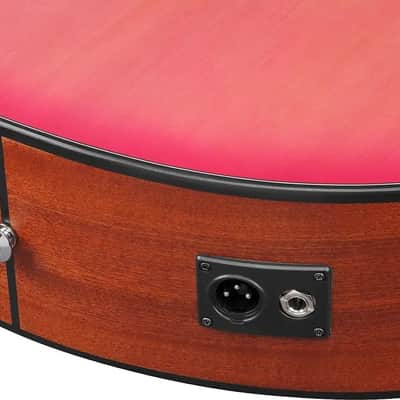Ibanez AAM50CE Advanced Grand Auditorium Acoustic-Electric Guitar, Solid Spruce Top, Coral Red Burst image 4
