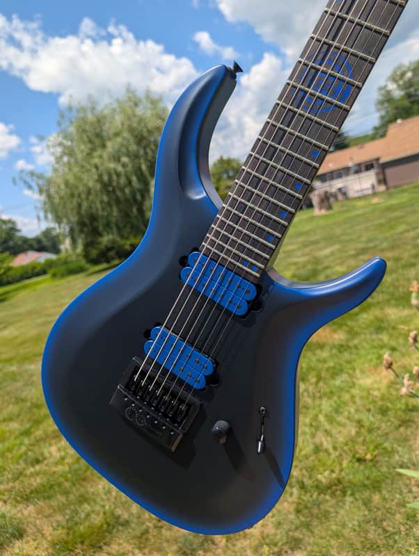 Kiesel 2021 Andy James AJ7E Royal Blue 7-String Electric Guitar image 1