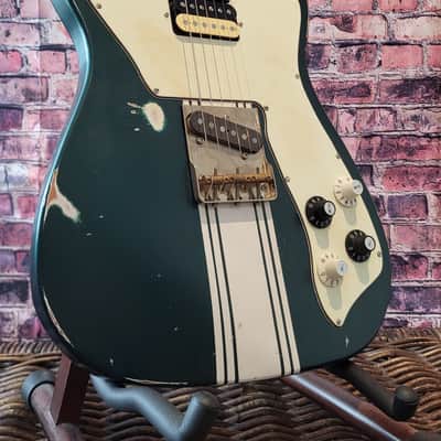 Gaylord Guitars Custom Shop Digger 2025 - Smoker Green Metallic with Olympic Competition Stripes image 1
