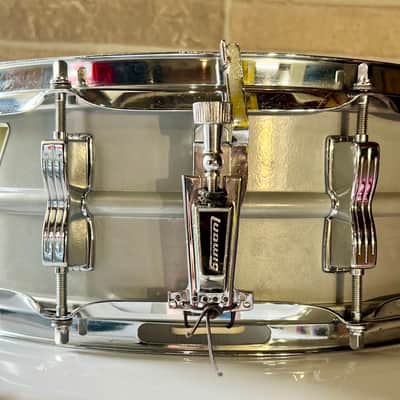 Vintage Ludwig Acrolite No. 404 5x14 Snare w/ Ludwig Flat Base Stand, PAT Wires & Original Heads image 3