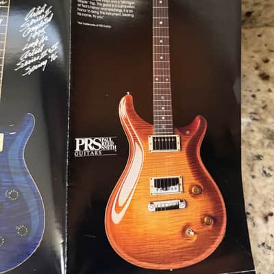 PRS Carlos Santana poster catalog 1995 artist series II 10th anniversary McCarty 22 custom 24 standard CE bolt on image 6
