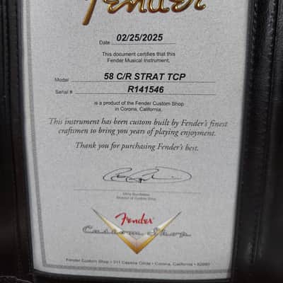 2025 Fender Custom Shop '58 Time Capsule Stratocaster (186) image 7