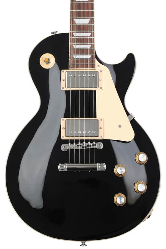 Gibson Les Paul Standard '60s Plain Top Electric Guitar - Ebony image 1