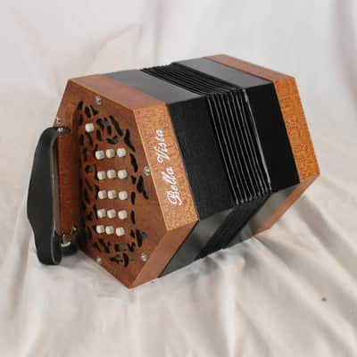 NEW Mahogany Veneer Bella Vista Ryan Anglo Concertina CG M 30