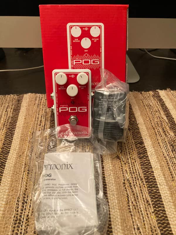 Electro-Harmonix Nano POG Polyphonic Octave Generator 2015 - Present - Red / White image 1