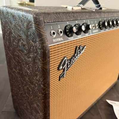 Fender '65 Deluxe Reverb Reissue Limited Edition "Western CB" 22-Watt 1x12" Guitar Combo 2024 - Western Brown image 2