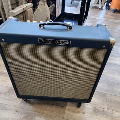 Blue Fender Deville Guitar Amp 212 tube Amp 212 Tube amp 2000's image 5