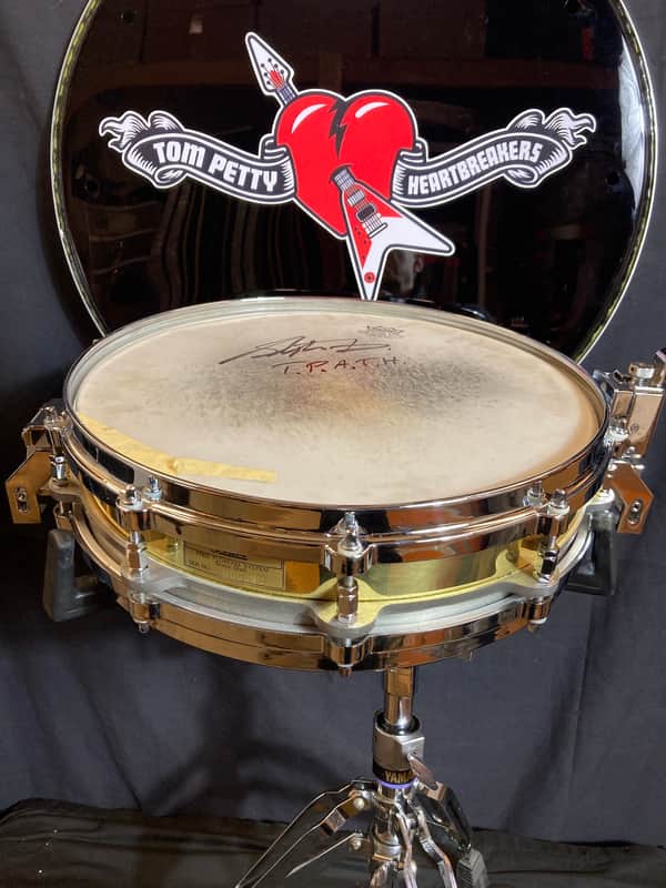 Steve Ferrone's Tom Petty and The Heartbreakers, Pearl - 3.5x14" Brass Free Floating Piccolo Snare Drum 1990's image 1