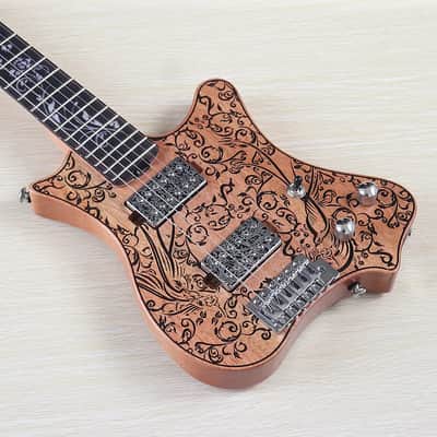 Custom Handmade HH Electric Guitar, Okoume Body and Neck image 1