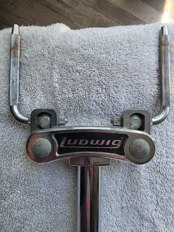 Ludwig Double Tom Holder/Arms 781-2  60s-70s - Chrome image 1