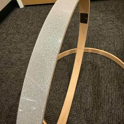 Mapex Silver Sparkle 22" Bass Drum Hoop Pair (Rm 4) image 6
