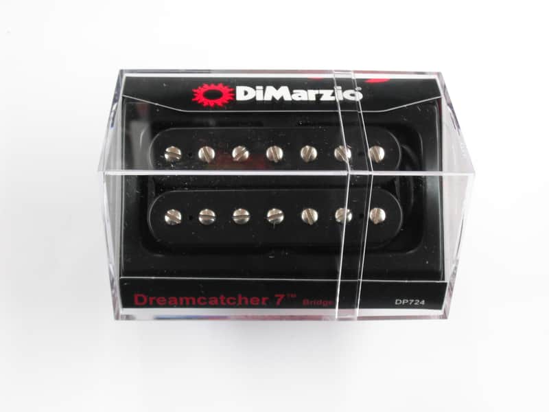 DiMarzio Dreamcatcher 7 String Bridge Humbucker Black W/Chrome Poles DP 724 image 1