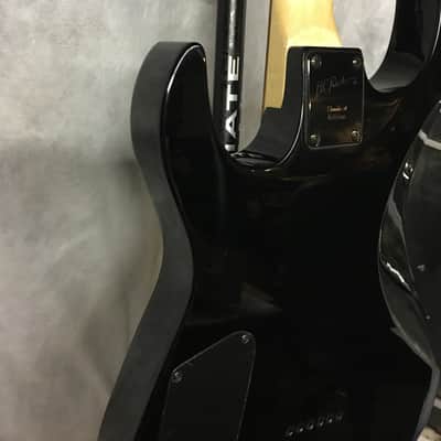 B.C. Rich ASM body art collection "Torchy" Black with flame graphic image 19