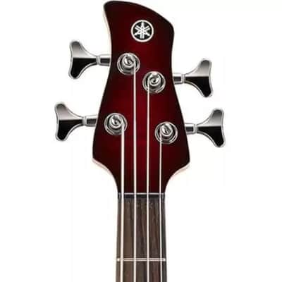 Yamaha Dark Red Burst Trbx604Fm Bass Bild 6