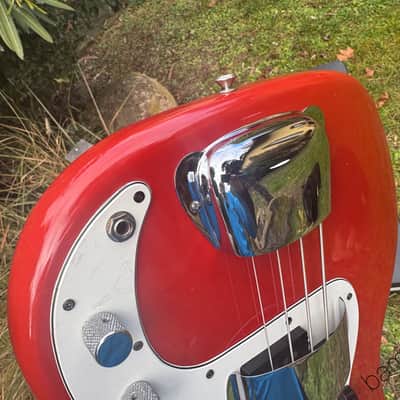 1979 Fender Precision Bass - Morocco Red - International Color Series - OHSC image 11