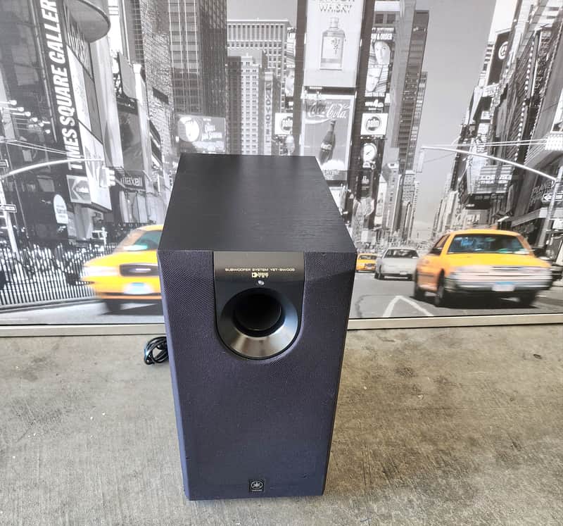 Yamaha's Yamaha YST-SW005 compact, active powered subwoofer 90s - Black image 1