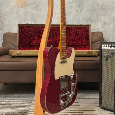 Fender Telecaster 1961 GLAS Custom Relic 8lb With G&G Custom Relic Tweed image 4