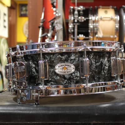 1960s Rogers 5x14 Dyna-Sonic Snare Drum in Black Diamond Pearl image 11