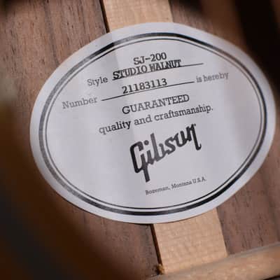 Gibson SJ-200 Studio Walnut Natural Jumbo w/ FREE Same Day Shipping image 8