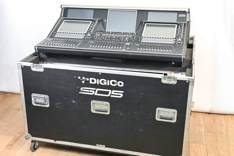 DiGiCo SD5 Digital Mixing Console w/ Waves Card, ST Optical & Road Case CG01GCW *ASK FOR SHIPPING* image 1