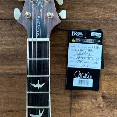 PRS McCarty 594 Faded Blue Jean Hybrid Package 10-Top Pattern Vintage 0395111 image 6