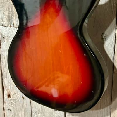 Groovy 1960's Victoria Electric Guitar Sunburst, Made In Japan, Tiesco with Hang Tags ! image 12